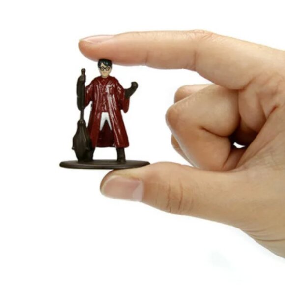 HARRY POTTER Metallic Figurine Toys Ron Weasley & Harry Die-cast Figures NEW - Picture 2 of 5